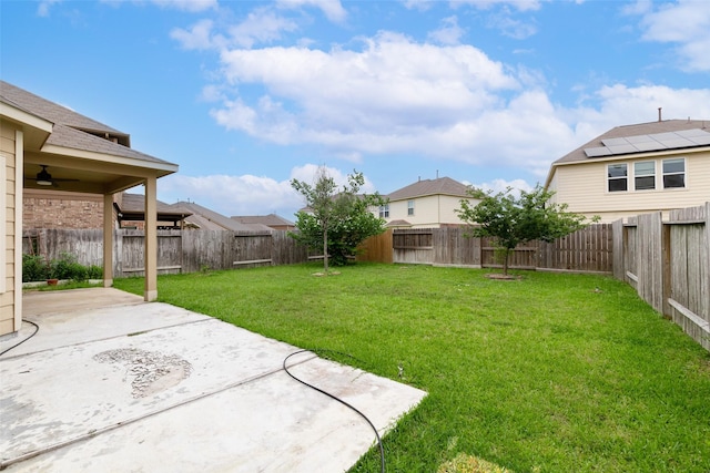 15010 Calico Heights Ln, Cypress, TX 77433 - view of yard featuring a patio area and a ceiling fan