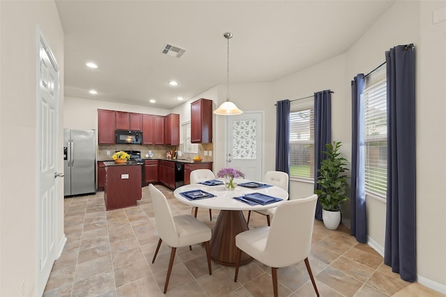 15010 Calico Heights Ln, Cypress, TX 77433 - dining room with baseboards and recessed lighting