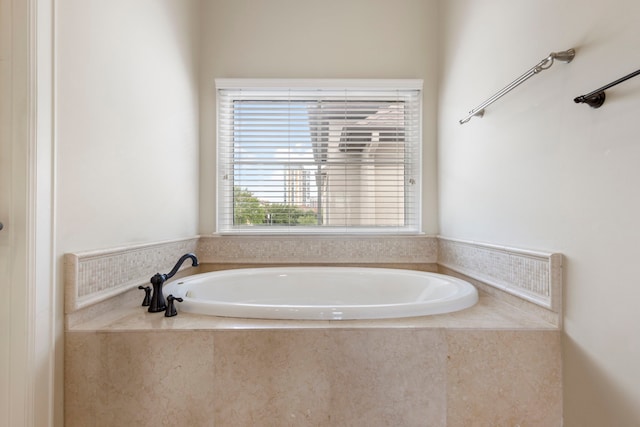 bathroom with a bath