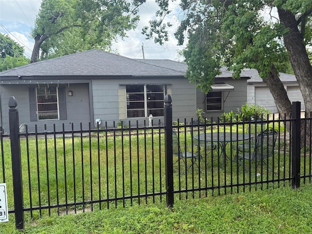 10211 Tangiers Rd, Houston, TX 77041 - view of front facade with an attached garage and roof with shingles