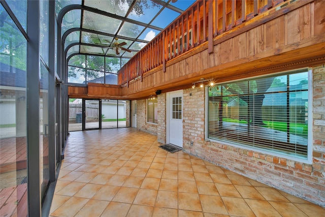 12443 Honeywood Trl, Houston, TX 77077 - view of unfurnished sunroom