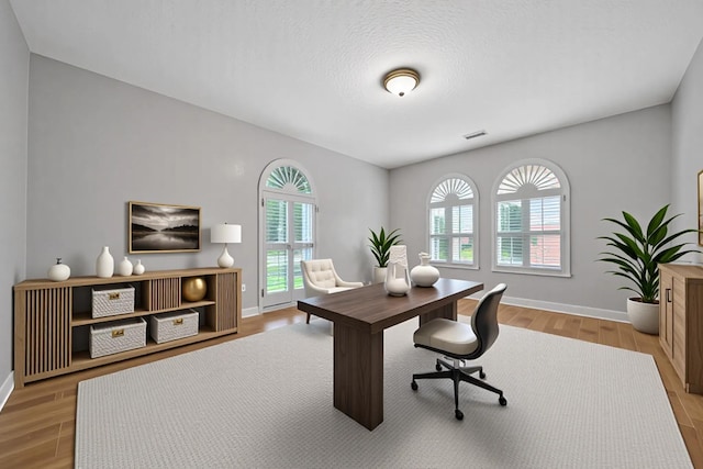 12443 Honeywood Trl, Houston, TX 77077 - office with light wood-style floors and baseboards