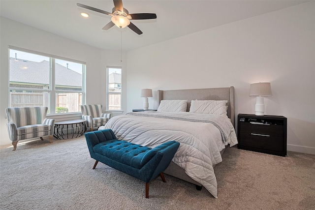 29851 Aaron River Trl, Fulshear, TX 77441 - bedroom with carpet floors and a ceiling fan