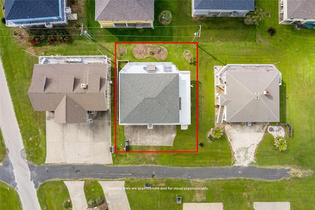 2296 Martinique, Crystal Beach, TX 77650 - aerial overview of property's location featuring property boundaries highlighted