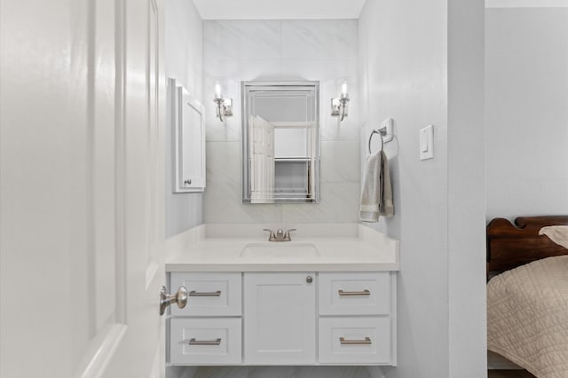 13502 Mount Airy Dr, Cypress, TX 77429 - bathroom featuring ensuite bath and vanity