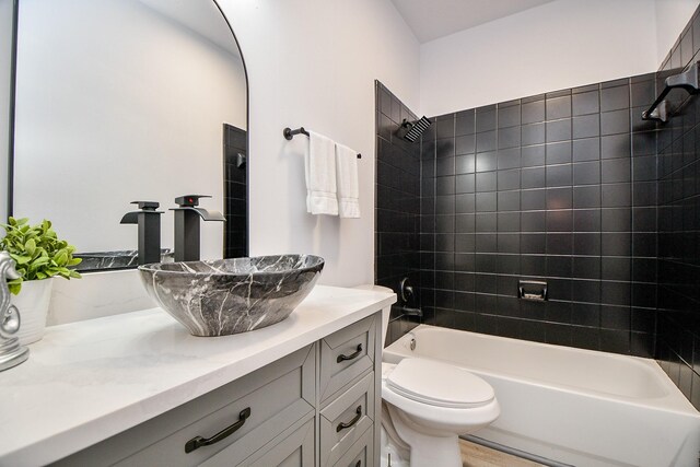 20011 Polly Creek Way, Katy, TX 77450 - bathroom with shower / washtub combination, vanity, and toilet