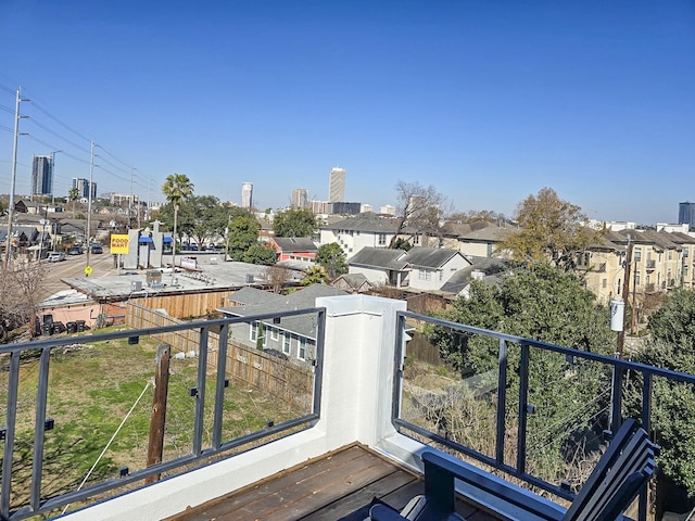 view of balcony