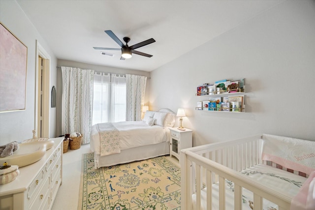 2729 Cohn St, Houston, TX 77007 - bedroom with ceiling fan
