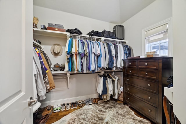 2729 Cohn St, Houston, TX 77007 - spacious closet featuring wood finished floors
