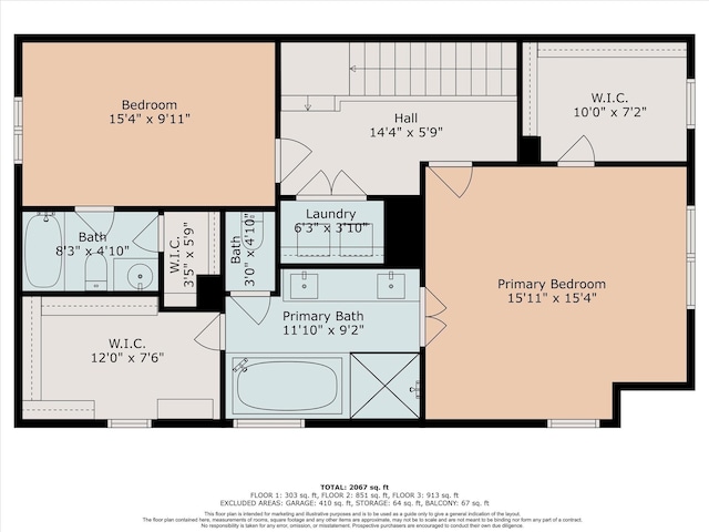 2729 Cohn St, Houston, TX 77007 - room layout