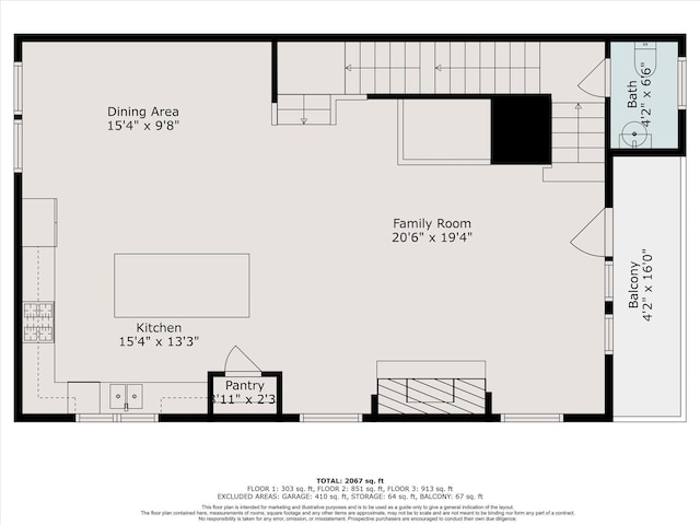 2729 Cohn St, Houston, TX 77007 - floor plan / room layout