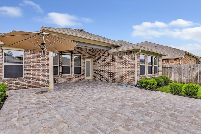 23435 Banks Mill Dr, New Caney, TX 77357 - view of patio / terrace with fence