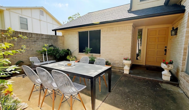2707 Williams Grant St, Sugar Land, TX 77479 - view of patio featuring fence and outdoor dining area