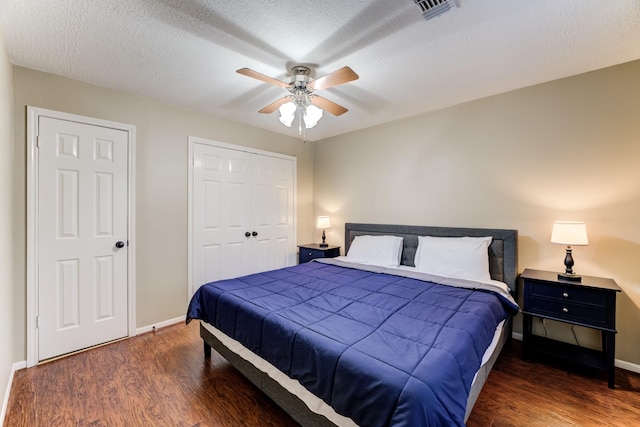 12911 Peach Meadow Dr, Cypress, TX 77429 - bedroom featuring wood finished floors, baseboards, and a ceiling fan