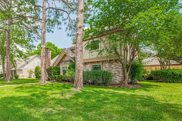 715 Cheltenham Dr, Katy, TX 77450 - view of front of property featuring brick siding and a front lawn