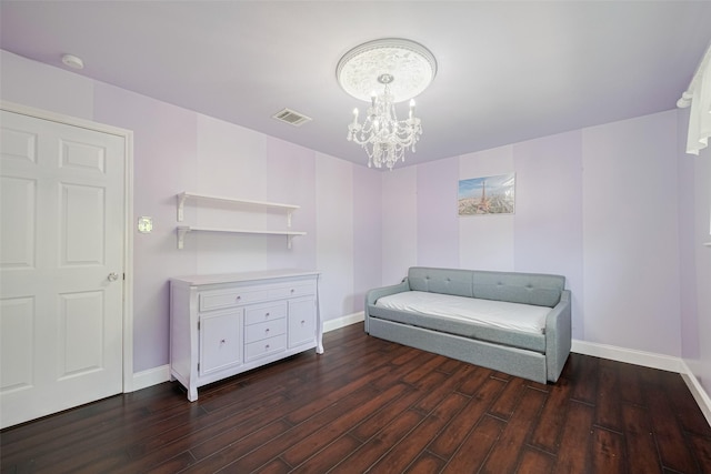 715 Cheltenham Dr, Katy, TX 77450 - living area featuring baseboards, a chandelier, and wood finished floors