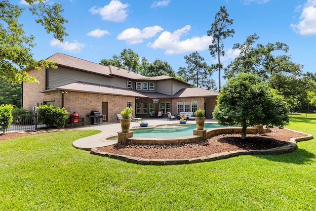 4810 Pine Wood Meadows Ln, Spring, TX 77386 - rear view of property featuring a patio area and brick siding