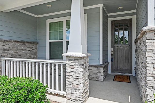11826 Tranquility Summit Dr, Cypress, TX 77433 - entrance to property featuring covered porch and stone siding