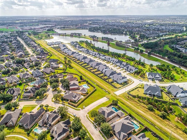 11826 Tranquility Summit Dr, Cypress, TX 77433 - aerial view of property's location with a large body of water and nearby suburban area