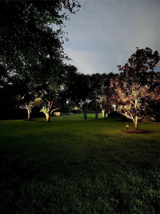 3315 E Bayou Dr, Shoreacres, TX 77571 - view of green lawn