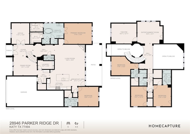 28946 Parker Ridge Dr, Katy, TX 77494 - property floor plan