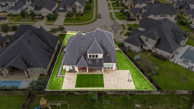 28946 Parker Ridge Dr, Katy, TX 77494 - aerial view of residential area featuring property boundaries highlighted