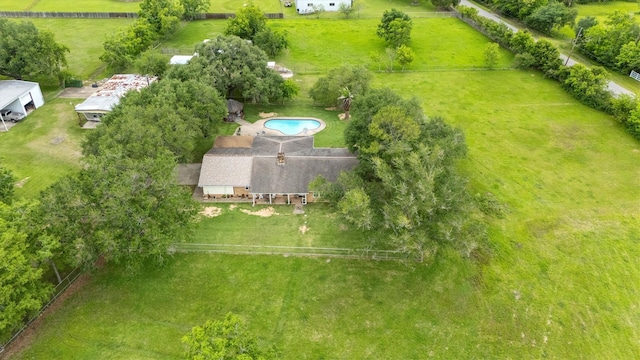 6825 Highland Rd, Santa Fe, TX 77517 - aerial view of property and surrounding area with a pool