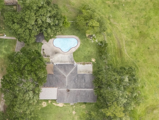 6825 Highland Rd, Santa Fe, TX 77517 - bird's eye view of a pool