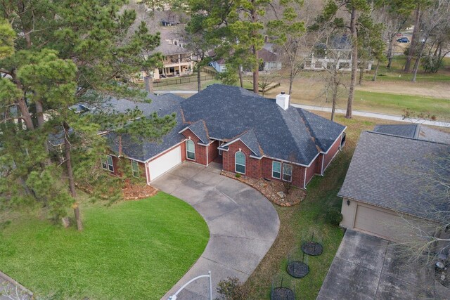 aerial view of property and surrounding area