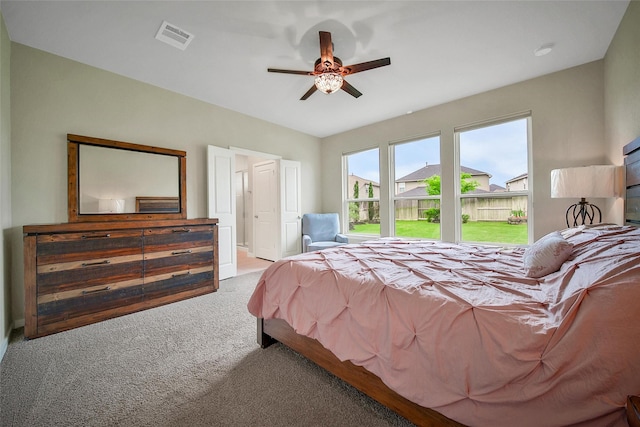 22110 Sam Raburn Dr, Tomball, TX 77375 - bedroom with carpet and ceiling fan