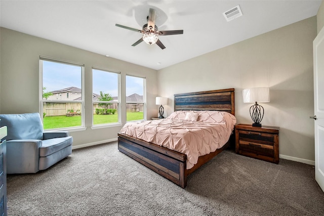 22110 Sam Raburn Dr, Tomball, TX 77375 - bedroom featuring carpet floors, baseboards, and ceiling fan