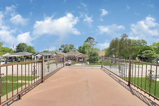view of patio featuring driveway