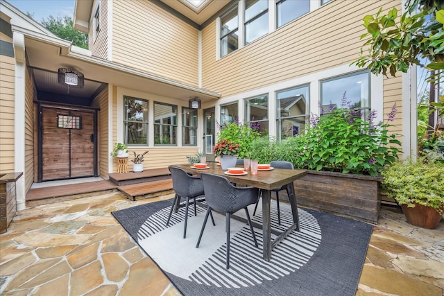 view of patio / terrace featuring outdoor dining area
