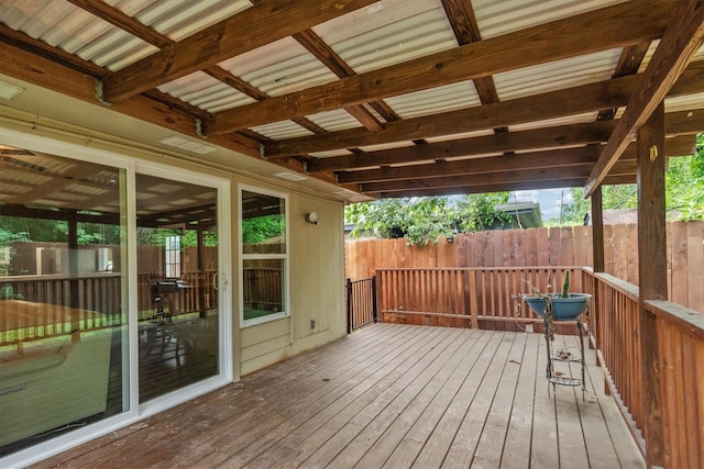 6510 Barrygate Dr, Spring, TX 77373 - view of wooden deck