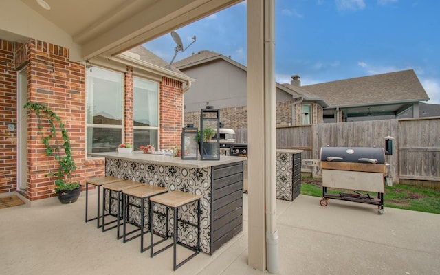 7111 Pondhawk Dr, Katy, TX 77493 - view of patio with grilling area