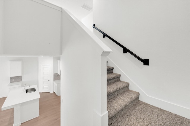 view of stairs