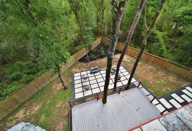 140 S Timber Top Dr, Spring, TX 77380 - view of community with a fenced backyard and a patio area