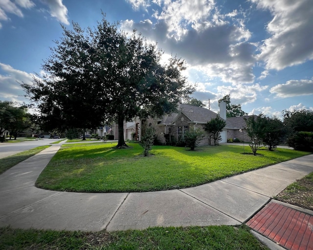 view of property exterior featuring a yard