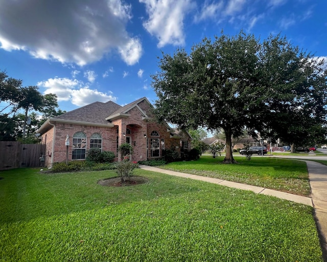 3002 Sandleigh Dr, Spring, TX 77388 - view of front of property featuring brick siding and a shingled roof
