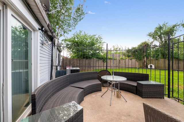 4914 Airport Blvd, Houston, TX 77048 - view of patio / terrace featuring outdoor lounge area