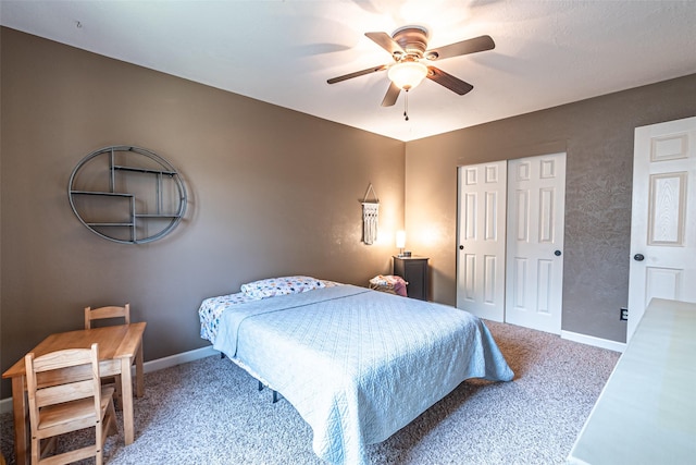 20423 Lone Star Oak St, Cypress, TX 77433 - carpeted bedroom featuring baseboards and ceiling fan
