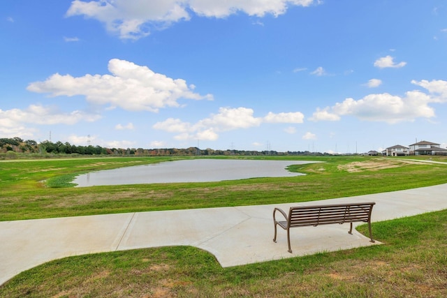 4438 Andorno Dr, Katy, TX 77449 - view of property's community featuring a water view and a yard