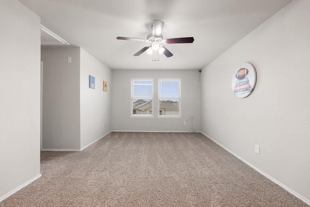 4438 Andorno Dr, Katy, TX 77449 - spare room featuring carpet floors, ceiling fan, and baseboards