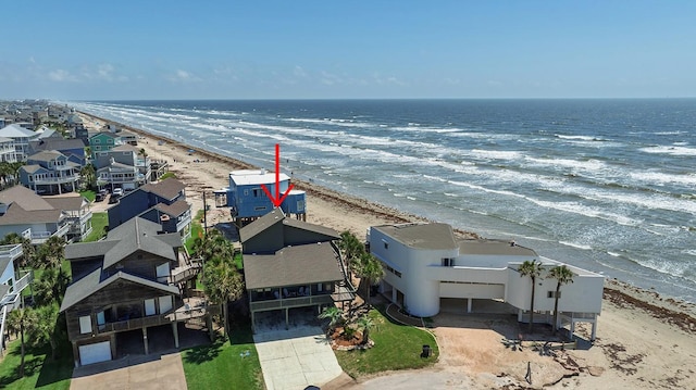 4242 Pelican Ln, Galveston, TX 77554 - bird's eye view of expansive beach
