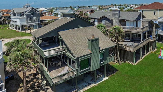 4242 Pelican Ln, Galveston, TX 77554 - aerial view of residential area