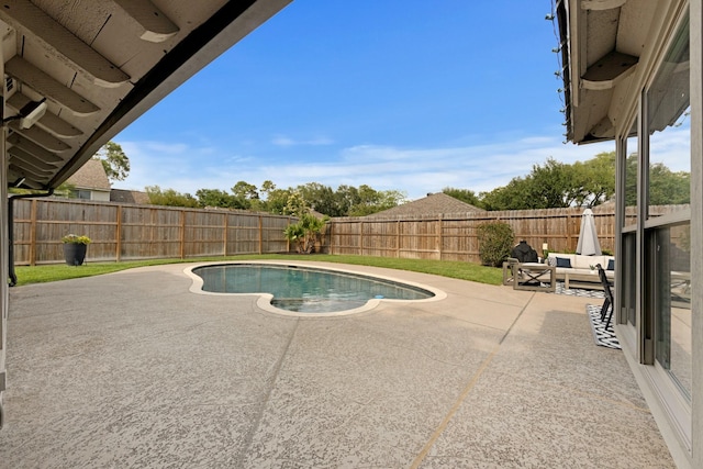 10830 Piping Rock Ln, Houston, TX 77042 - view of pool with a patio and a fenced backyard