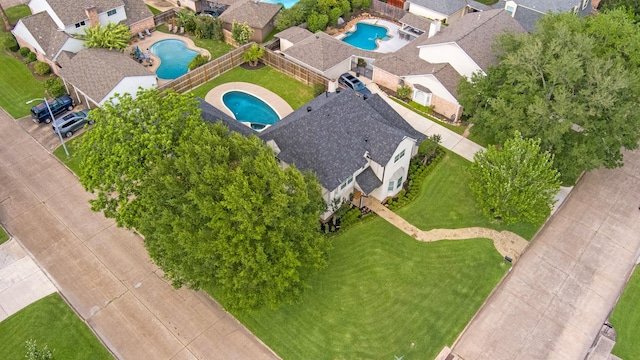 10830 Piping Rock Ln, Houston, TX 77042 - drone / aerial view of a pool
