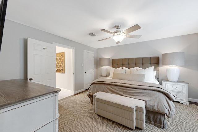 10830 Piping Rock Ln, Houston, TX 77042 - bedroom featuring baseboards and a ceiling fan