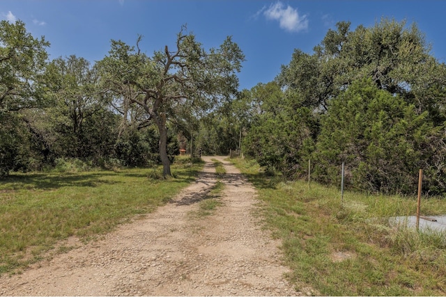 1651 Jdj Dr, New Braunfels, TX 78132 - view of dirt / gravel road with a view of trees