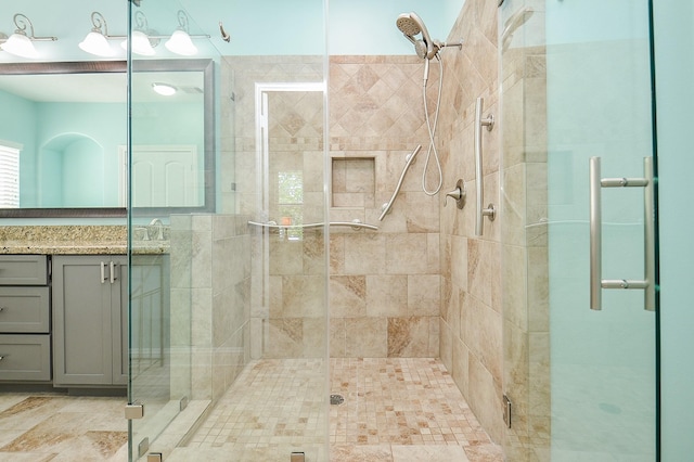 1913 Rosewood St, Houston, TX 77004 - full bathroom with a shower stall and vanity